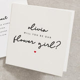 Will You Be My Flower Girl, Personalised Flower Girl Card, Any Name, Wedding Card, Flower Girl Card Proposal, Includes Envelope WY011