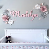Paper Flowers, Paper Flower Set, Nursery Paper Flowers, Paper Flower Backdrop, Baby Shower decor, Girl Room decor, Baby Girl Gift