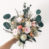 Flower Bouquet, Bridal Bouquet, Wedding Flowers, Preserved Eucalyptus Floral Arrangement