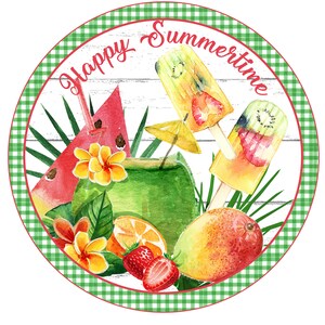 Sunshine Delivery Company Wreath Signs, Green Check Borders, Sunflowers Daisy's Wreath Wall hanging Door Hanger, Wreath Sign and Attachment.