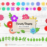Flower Shape SVG,Floral,Flower Elements svg,Flower svg cutting file,Graphic,Cricut,Silhouette,Commercial use,Instant download_CF77