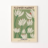 Flower Market Tokyo, Flower Market Print, Flower Wall, Flower Market Poster, Flower Shop, Florist Gift, Flower Print, Home Decor Wall Art