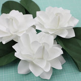 Mini Gardenia Template Paper Flower Small/Medium/Large PDF PNG SVG dxf Studio3 Wedding Party Birthday Decor