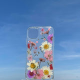 Pressed Flowers Case for iPhone 15 14 13 12 11 Pro Mini Pro Max, iPhone X XR XS Max 7 8