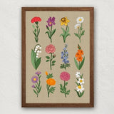 Birth month flowers cross stitch pattern, Wild flowers embroidery pdf instant download, Floral cross stitch home decor, Botanical xstitch