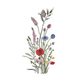 Wild Meadow Flowers Machine Embroidery Floral Botanical Grass Garden Bouquet Pattern Instant Download Zip - ANY SIZE