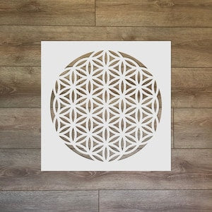 The Flower of Life - Sacred Geometry Reusable Plastic Stencil