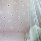 Daisy Wall Decals / Flower Stickers / Nursery Decor / Kids Room Wall Art / Removable Vinyl Decals