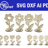 Laser Files FLOWER. Laser SVG Flower. Laser Cut Files Flowers. Glowforge Flowers
