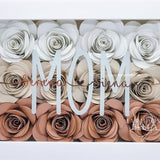 Mothers Day Flowerbox | Paper Flower Rose Shadow Box Frame | Cute Gift For Mom, Gift For Mother's Day, Ombre Shadowbox