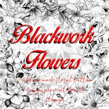 100+ blackwork flower procreate brushes, floral tattoo designs, illustrations, 110 procreate brushes total. Tattoo procreate brush stamps