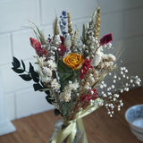 Natural dried flowers flowergirl bouquet 