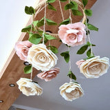 Felt rose mobile, Rose mobile, Pink rose mobile, Flower mobile, Felt flower mobile, Floral mobile, Custom flower mobile
