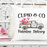 Valentine Delivery Truck - Grey - Sublimation/Printable Design | Instant Download | Sublimation | Printable | PNG