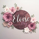 Mauve Blush Paper Flower Set, Nursery Paper Flower Wall Decor, Baby Girl Nursery Flowers, Paper Flowers, Nursery Paper Flowers, wall flowers