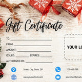 Personalised Editable Printable Christmas Gift Certificate ¥ Christmas Gift Certificate Template ¥ Editable Gift Voucher SAME DAY DELIVERY