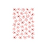 Dusky Pink Blooming Flowers Fabric Wall Stickers - Removable & Reusable
