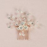 Flower Girl Hair Piece, Small Bridal Comb, Bridal Head Piece, Wedding Hair piece, Rose Gold Bridal Comb, Gold Hair Comb, Dillan Hair Comb