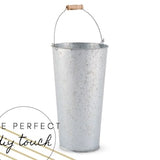 Galvanized Bucket - Large Flower Market Pail Vase - DIY Centerpiece - DIY Wedding - DIY Home DŽcor - Minimalist Flower Vase - Industrial