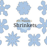 Digital flower die cut shapes