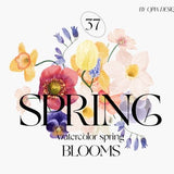 Watercolor Spring Flowers - Spring Clipart - Spring Blooms - Watercolor Flowers - Wedding Flowers - Pastel - Wild Flowers - Daffodil