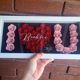 I Love You Flower Box | Heart Shadowbox, Cute Gift For Girlfriend, Gift For Her, Valentine's Day Gift Idea,