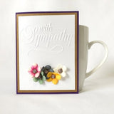 Handmade Sympathy Greeting Card - Conveying Deepest Sympathy and Condolences for Your Loss