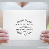 Line floral Envelope Address Template Elegant simple flower Envelope Address Printable Lovely Editable Address label A7 A6 A2 A1 C5 C6 C7