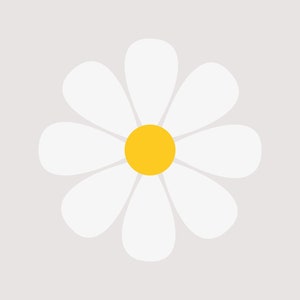 Daisy Flower PNG File Retro Daisy SVG Spring