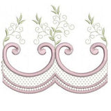 Classic Border Embroidery Motif - 05 - Embroidery Inspirations - by Sue Box in 2 sizes