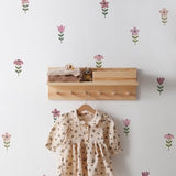 Tiny Watercolor Flower, Blush Pink, - Peel and Stick Wall Stickers