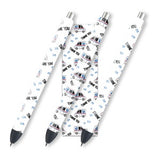 White pen wrap with repeating delivery truck and postal icon pattern