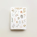 Sticker Sheet - Wildflower | journal stickers, calendar, planner stickers, seasonal stickers, floral stickers, pastel stickers, flowers