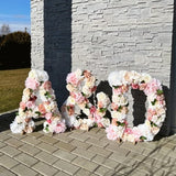 Summer wedding decor, Freestanding Flower Letters Large, Floral dessert table decor, Bridal shower decor, Personalized decor, Wedding decor