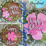 Bundle Hello Spring Door Hanger Sign SVG File  - 15