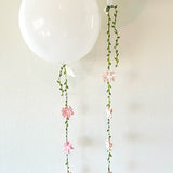 Pink Flower Balloon Tail/String/Garland/Vine for Birthdays, Showers, or Parties