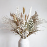 Brown & White Dried Bouquet | Brown Pampas