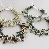 Real Dried Eucalyptus Baby's Breath Crown  Gypsophila Crown  Real Dried Flowers Crown  Dried Wedding Crown