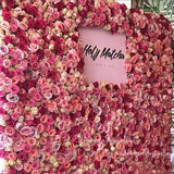 Tempting Rose Flower Panels Blind Date Party Artificial Flwoer Beauty Salon Decor Princess Flower Wall Backdrop wedding baby shower TikTok