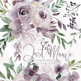 Mauve Watercolor Floral Clip Art Purple Watercolor Floral Clip Art Wedding Clip Art Spring Summer Fall Winter Easter