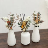 Mini Real Natural Dried Flower Bouquet Rose Gypsophila plants Home Decoration Christmas  Baby Showers & Events_Bridesmaid Gift
