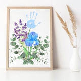 Iris Flower Handprint Craft| "8x10" and "8.5x11" Printable| Instant Download PDF and JPEG Memory Keepsake| Kids Handprint