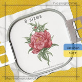 Peony Machine Embroidery Design - Artistic Embroidery - 8 sizes - Instant Download - 2 in 1