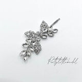 diamantŽ flower hair clip | elegant rhinestone hair pin | crystal bridal bridesmaid wedding hair accessories