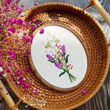 Flower Embroidery - Flower Embroidery Kit- Flower Pattern-Embroidery Flower- Birthday Gift- Kids Craft- Needlework-Gift-home decoration