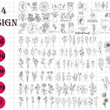 Wildflower Svg Bundle | Flower svg | Floral svg Bundle | wildflower svg | Floral svg | Botanical svg | Flower clipart | svg files cricut