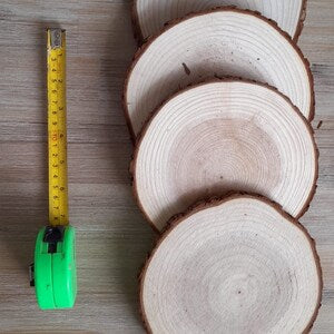 4 x Wedding Log Slices 19cm Perfect For Centrepieces, Flowers, Candles, Wedding Cake, Rustic, Vintage, Barn Wedding Flower FREE DELIVERY