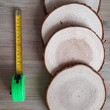 4 x Wedding Log Slices 19cm Perfect For Centrepieces, Flowers, Candles, Wedding Cake, Rustic, Vintage, Barn Wedding Flower FREE DELIVERY
