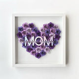 Heart Flower Box | Custom Gift | Wall Decor | Flower Box | | Personalized Gift for Birthday | Anniversary | Mother's Day | Valentine's Day