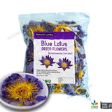 50g Egyptian Blue Lotus Flowers  (Nymphaea Caerulea) 100% Organic ~ Whole Flowers and Crushed Flowers ~ Nymphaea caerulea